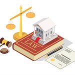 istockphoto-1198816183-612x612 Banking law vector concept illustration. Isometric legal symbols Law book with bank building, scales of justice, judge gavel, agreement. Bank regulation law composition for web banner, website page.